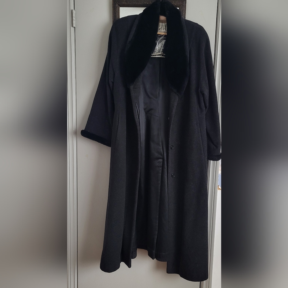 Jones New York Black Trench Coat